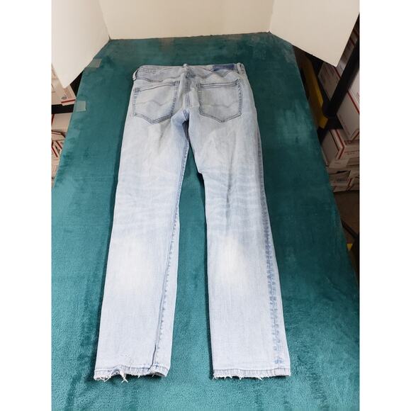 American Eagle Jeans Size 28x28 Mens Blue Pants Denim Stretch Athletic Straight - Picture 12 of 13